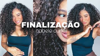 FINALIZAÇÃO NOVA DEPOIS DO CORTE DO MEU CABELO CACHEADO [upl. by Pitts]