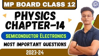 Mp board class 12 Physics chapter 14 important questions Mp board exams 202324 [upl. by Aztin606]