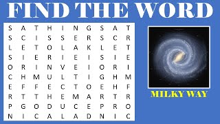 Word Game  Word Search  Puzzle  Find the Hidden Words  Word search finder  Galaxy 12 [upl. by Schaumberger]