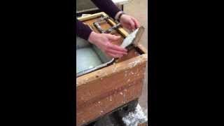 One minute papermaking  Casting a handsheet [upl. by Copp675]