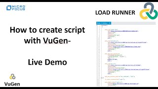 How to create script using VuGen  Live Demo [upl. by Zelig]