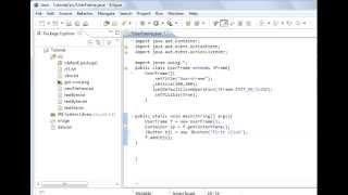 Java programming part 59 GUI  Adding Buttons with ActionListener and FlowLayout LayoutManager [upl. by Hilton496]