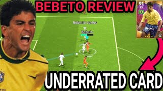 94 Rated Legendary Bebeto Is The Best Dummy Runner  Review  eFootball 2023 Mobile [upl. by Euqinomad297]