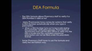 Pharmacy Technician Math Review DEA Number Formula [upl. by Schnorr]