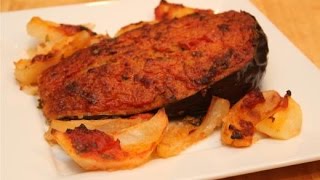 How to make Stuffed Eggplant  Rossellas Cooking with Nonna [upl. by Cyrie]