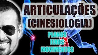 Planos Eixos e Movimentos nas articulações  Cinesiologia  Anatomia Humana  VideoAula 039 [upl. by Pierson]