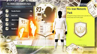 FIFA 22 My Guaranteed 93 Icon Moments Swaps Pack [upl. by Frankel]