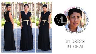 Easy DIY Maxi Dress Tutorial Mimi G For Michael Levine Inc [upl. by Evelunn]