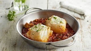 🍽 Bacalao a la vizcaina con tomate  Recetas Nestlé Cocina [upl. by Hakym286]