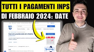 PAGAMENTI Inps FEBBRAIO 2024 tutte le DATE Adi e ritardi Assegno Unico Pensioni Naspi e Bonus [upl. by Haleelahk]