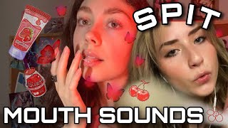 ASMR 20 Different Objects for 20 Different Spit Paintings  mouth sounds collab w AsmrJuicy [upl. by Rednas26]