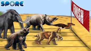 Prehistoric Beast Deathmatch Race 1  Prehistoric Beast Deathmatch S1  SPORE [upl. by Raddi]