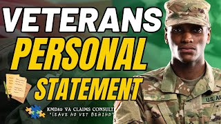 Learn How To Write A Personal Statement For Your VA Disability Claim [upl. by Keeler]