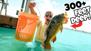 Fishing DEEPEST CLEARWATER Lake for MASSIVE PEACOCK BASS LIVE BAIT [upl. by Sikorski]