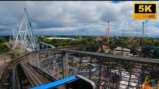 Hurler POV 5K Most BORING Wooden Coaster Carowinds NC [upl. by Jaquelyn]