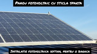 ⚡⚡⚡Panou crapat si baterii vechi⚡Instalatie pentru baraca de santier⚡⚡⚡ [upl. by Anohr]