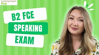 B2 FIRST FCE SPEAKING EXAM SIMULATION PRACTICE [upl. by Errehs]