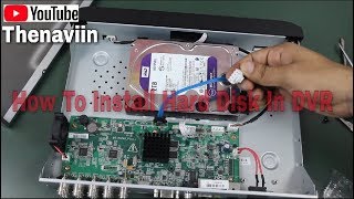 How To Install Hard Disk in DVR CCTV  HikVision DVR  Thenaviin [upl. by Anilasor]