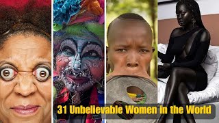 31 Unbelievable Women in the World Unique Body Features You Wont Believe Exist [upl. by Ahsets]