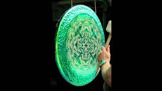 28quot Emerald Shroom Gong gongbath 432hz soundhealing [upl. by Rosita]