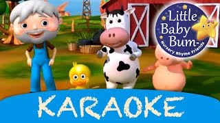 Old MacDonald Had A Farm  Karaoke Version With Lyrics HD from LittleBabyBum [upl. by Tsuda]