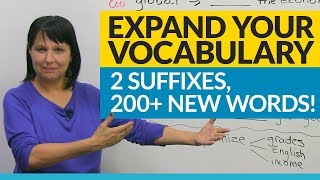 Vocabulary Hack 2 suffixes 200 words [upl. by Mandych]