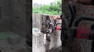 Handheld brick wall cutting tooth saw Good tools and machinery can increase work efficiency [upl. by Rosati36]