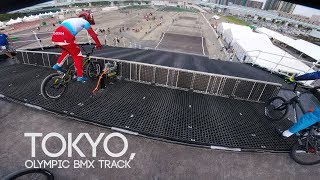 Full Lap on the Olympic BMX Track in Tokyo [upl. by Zandt421]