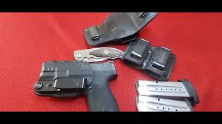 ECTCCTOCTPCT PART 2 My Smith amp Wesson Shield Plus 30 Super Carry and Sarge knife [upl. by Dinesh]