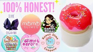 100 HONEST Famous  Underrated Instagram Slime Shop Review NonFamous US Slime Package Unboxing [upl. by Ardnalahs]