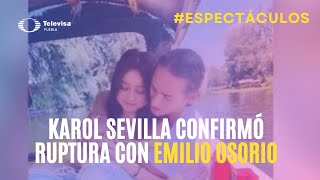 Karol Sevilla confirmó ruptura con Emilio Osorio tras beso del actor con otra mujer [upl. by Neelahtak]