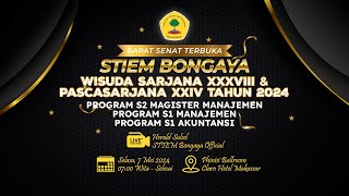 FULL Wisuda Sarjana XXXVIII amp Pascasarjana XXIV STIEM Bongaya Tahun 2024 [upl. by Samul]