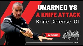 How To Defend Yourself When UNARMED Against A Knife Attack SELF DEFENSE AGAINST A STAB [upl. by Sennahoj]