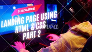 Landing Page Using Html amp Css Part 2  Header or Navigation Section [upl. by Aynam32]