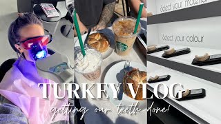 A WEEK IN TURKEY  FULL SET OF VENEERS  LED TEETH WHITENING  SEVIL ANTALYA  Georgia Jefferies [upl. by Marentic]