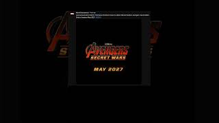 Marvel Has Confirmed Avengers Secret Wars Release Date [upl. by Llirret846]