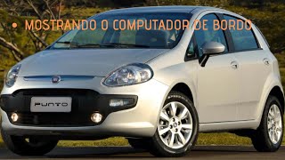 Fiat Punto Attractive 2016 todas as funções do computador de bordo [upl. by Bihas]