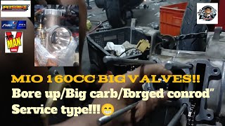 Mio 160cc Bore up service type [upl. by Ziagos]