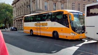 Grimsby bus depots Coopers Tours filmed March 2023 [upl. by Nevin]