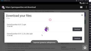 How to install on the Nox emulator  GameGuardian [upl. by Cilla931]
