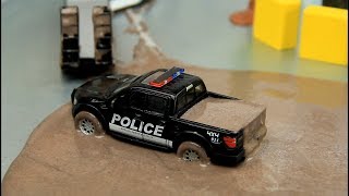 Police Cars in the mud 60 minutes video [upl. by Mirielle749]