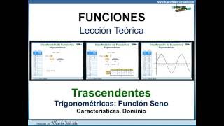 Clasificacion de funciones Funciones algebraicas y trascendentes Clase 1 [upl. by Lefty]