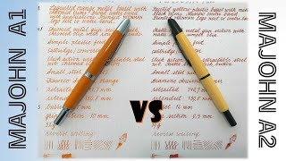 Majohn A1 vs A2 Quick Fountain Pen Review [upl. by Aicul73]