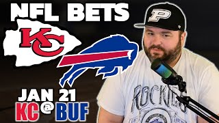 Chiefs vs Bills Bets NFL Division Playoffs Bets  Kyle Kirms Football Picks amp Predictions [upl. by Eiclek416]