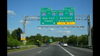 Explore I70 East amp I695 North  Driving from Hagerstown MD to Towson MD  USA [upl. by Thenna]