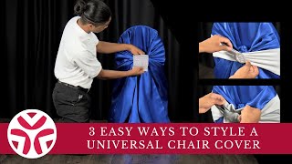 3 Easy Ways To Style A Universal Chair Cover [upl. by Claud]