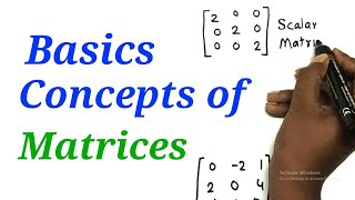 Basic Concepts of Matrices  Matrix  Mathematics  12th HSC  Science Commerce amp Arts [upl. by Nekial]