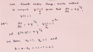 Runge Kutta Method  18mat31 Module 4  JanFeb 2023 Qno 8b [upl. by Travus550]