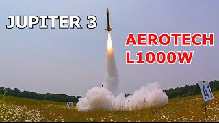 JUPITER 3 ROCKET Aerotech L1000W Motor Post Flight Video Rhode Island Model Rocket Association RIMRA [upl. by Ellimak]