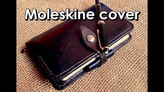 Making a Moleskine leather cover [upl. by Odirfliw]